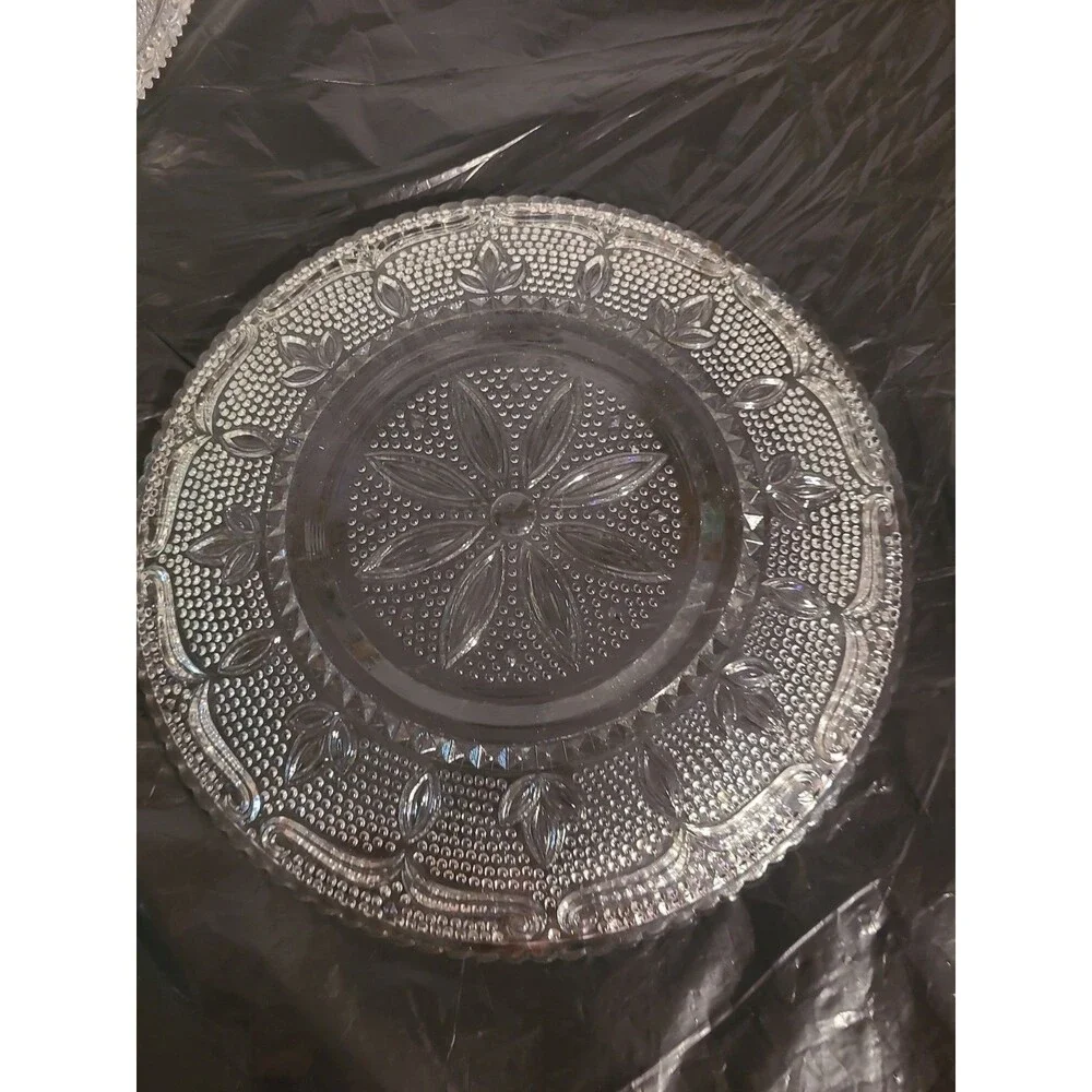Mid Century Heritage Federal Hobnail ClearBeaded Bowl 10.5